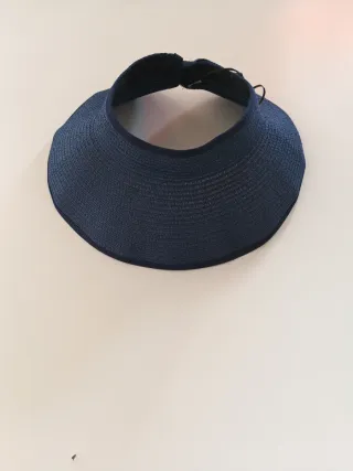 Sombrero de playa azul