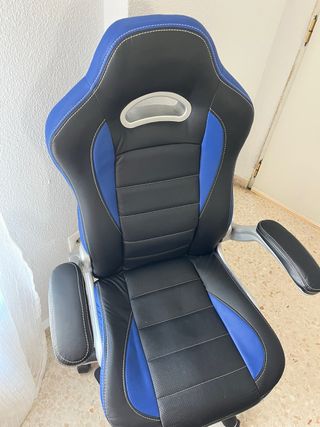 Silla Gaming Negra y Azul