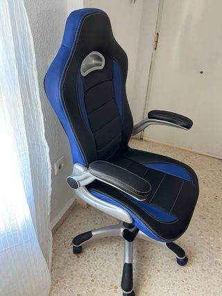 Silla Gaming Negra y Azul