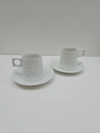Juego de 2 tazas porcelana castro sargadelos