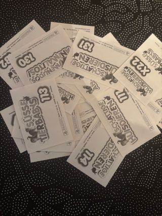 Cromos de animales variados