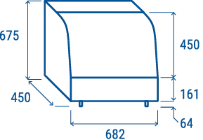 Vitrina Refrigerada Sobremesa 100L