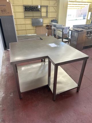 MESA TRABAJO APOYO INOX OPORTUNIDAD !!!!