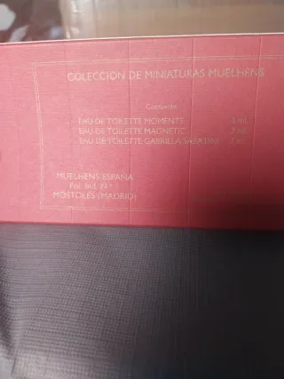 Estuche miniaturas de perfume