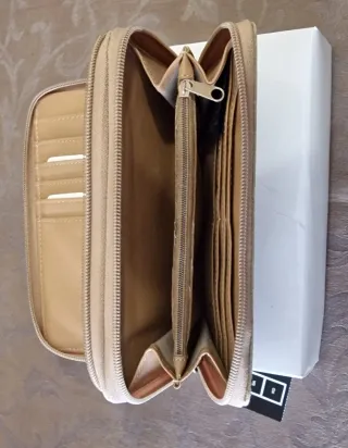 Monedero/Billetero MISAKO Beige