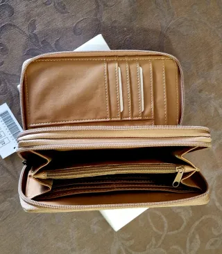 Monedero/Billetero MISAKO Beige