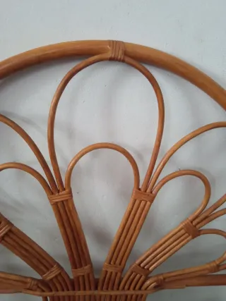 Cabezal de bambú estilo flor