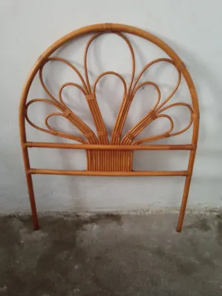 Cabezal de bambú estilo flor