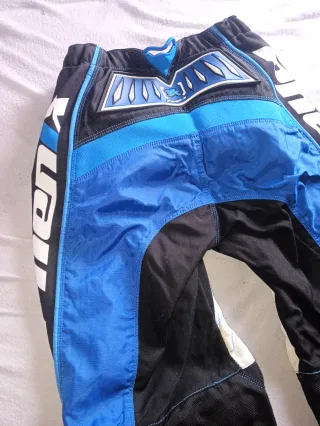 Pantalón Motocross Hebo Azul y Blanco