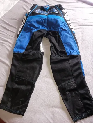 Pantalón Motocross Hebo Azul y Blanco