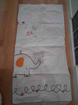 Colcha cuna elefante