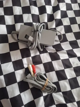 Adaptador Corriente y Cable AV Wii Nintendo