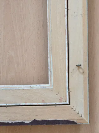 Marco antiguo 84x69cm dorado y plateado