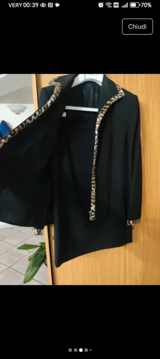 Abito con fantasia leopardata Taglia 50 italiana