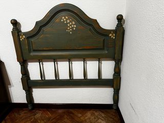 Cabecero madera o colcha o somier con paras