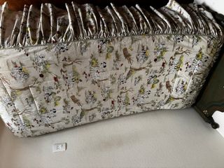 Cabecero madera o colcha o somier con paras