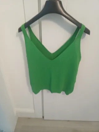 Canotta donna elegante verde