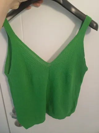 Canotta donna elegante verde