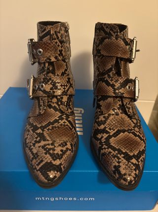 Botines Mustang Talla 38 Serpiente