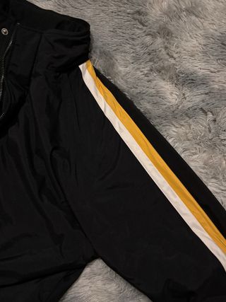 Chaqueta Cortavientos Oversize Puma Negra Talla L