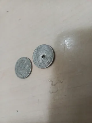 2 Monedas Céntimos República Española