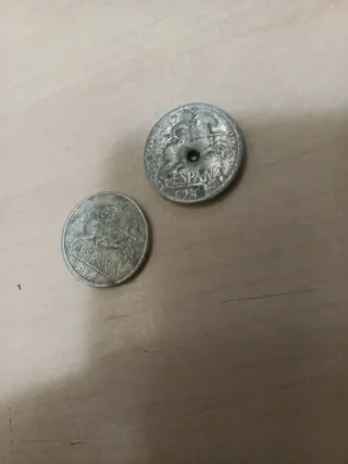 2 Monedas Céntimos República Española