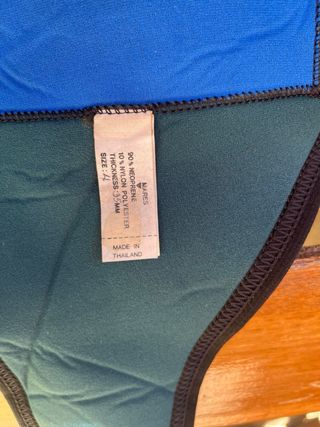 Traje de buceo Mares azul y verde