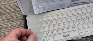 Teclado y Ratón Inalámbrico SANDA Blanco