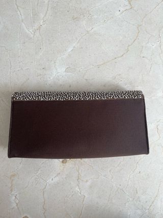 Bolso fiesta marrón lentejuelas