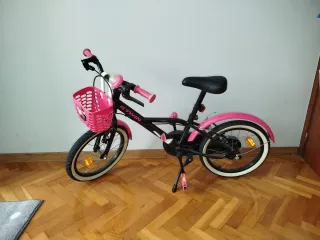 Bicicleta niña Decathlon B'TWIN rosa