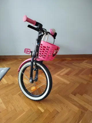 Bicicleta niña Decathlon B'TWIN rosa