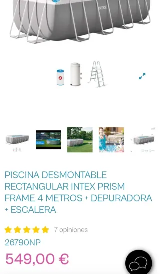 Piscina desmontable Intex Rectangular