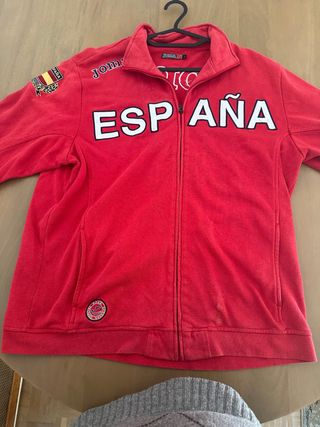 Sudadera Selección Española Atletismo Roja L/XL