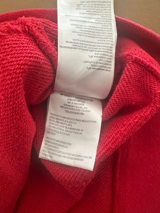 Sudadera Selección Española Atletismo Roja L/XL