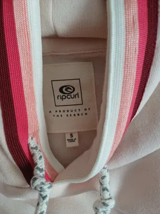 Sudadera Rip Curl cuello rosa rayas mujer