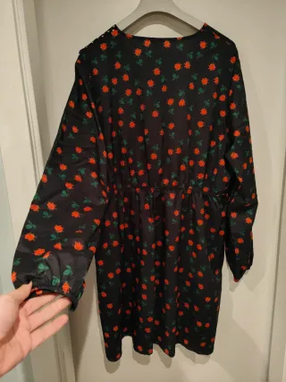 Vestido Estampado Flores y Lunares