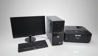 Ordenador de mesa HP Negro/Plata