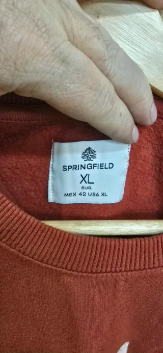 Sudadera Springfield Roja Reckless