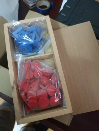 Juego educativo números y fichas