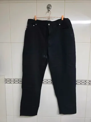 Pantalón vaquero negro ancho MARCA STONE