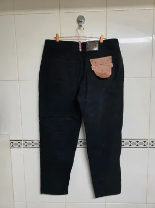 Pantalón vaquero negro ancho MARCA STONE