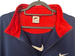 Chaqueta deportiva Nike vintage azul y rojo Talla