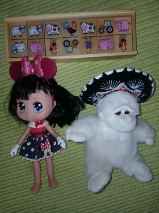 Puzzle Madera Animales Granja + Muñecas