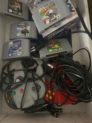 Nintendo 64 Negra+6 juegos y 2 mandos