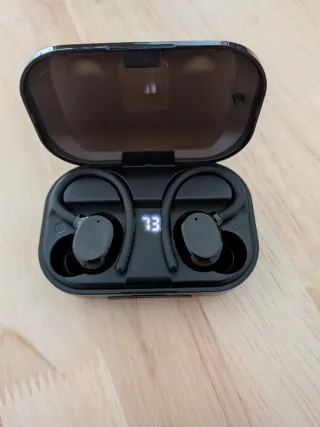 Auriculares Inalámbricos Deportivos Negros