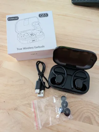 Auriculares Inalámbricos Deportivos Negros