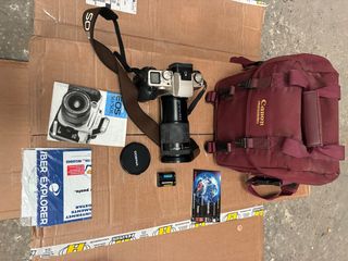 Canon EOS 50E carrete + accesorios