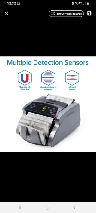 Contadora de Billetes y Detector Falsificaciones