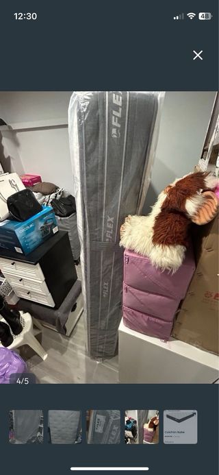 Colchón y somier nuevos el somier tiene 6 patas .