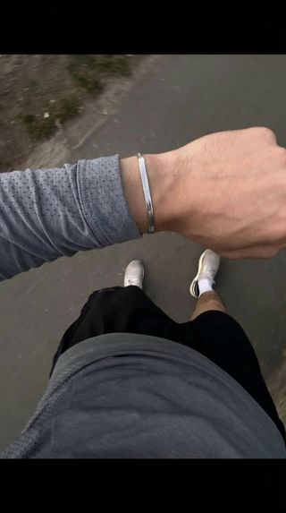 Pulsera Snake Plateada Acero Inoxidable